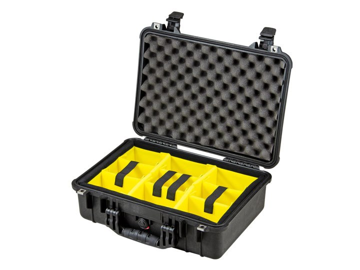 Peli Case 1500 con divisori imbottiti