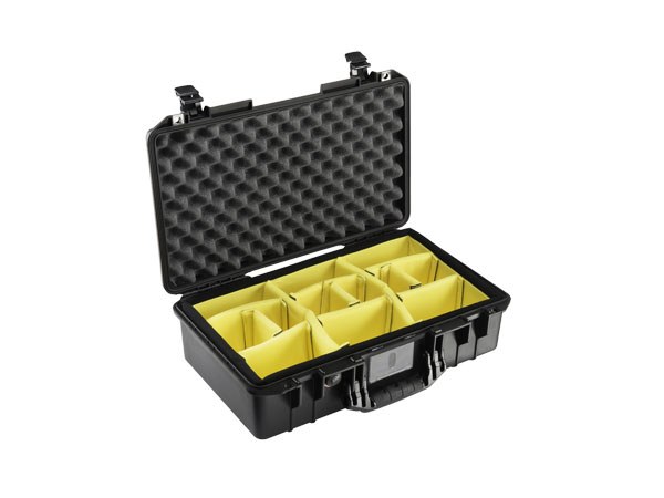 Peli Air Case 1525 nero con divisori imbottiti