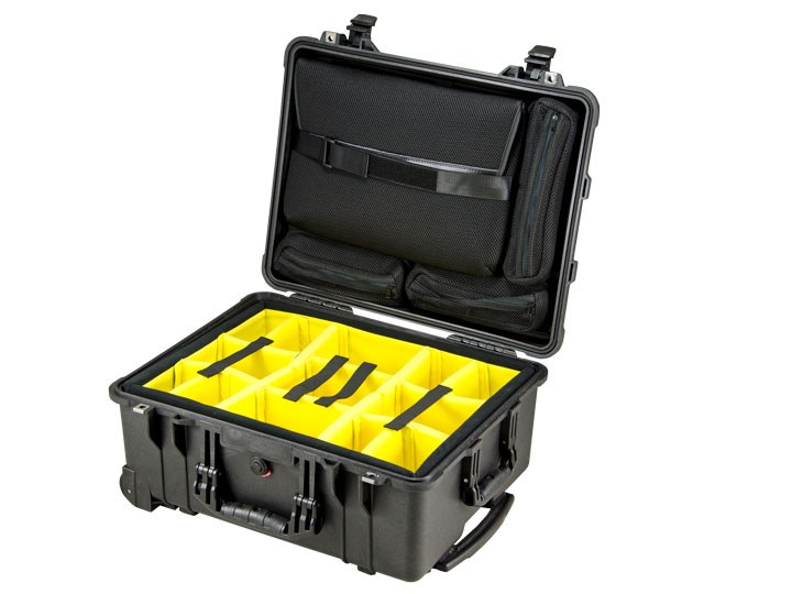 Peli Case 1560 SC with divider set and laptop sleeve