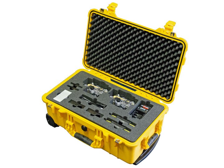 Schaumstoffeinlage für Peli Case 1510 gelb - Unterwasserkamera-Equipment