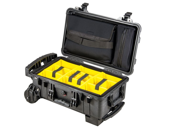 Peli Case 1510M Mobility negro con set separador y funda para portátil