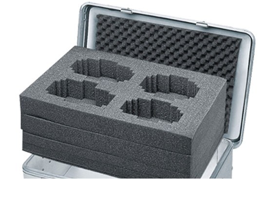 Cubed foam set for Zarges Mobile Box K424 XC 105 l