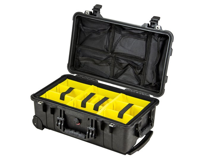 Peli Case 1510 with divider set + photo lid-organizer