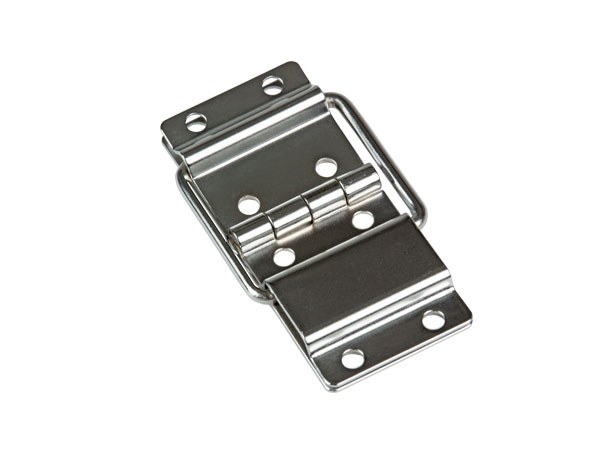 Lid hinge with stopper large chrome plated