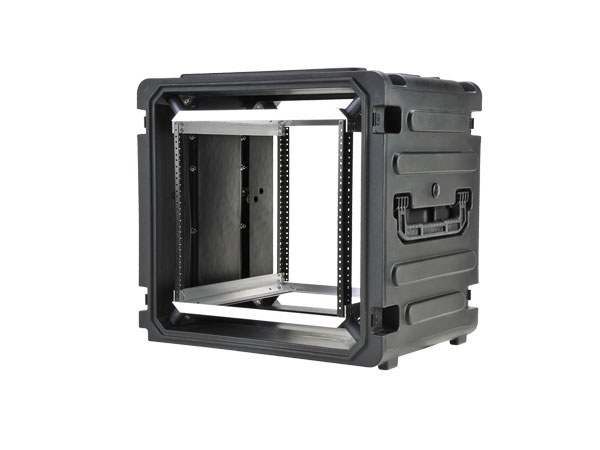 SKB Roto Shockmount Rack 19&quot; 10U 20&quot; installation depth with trolley