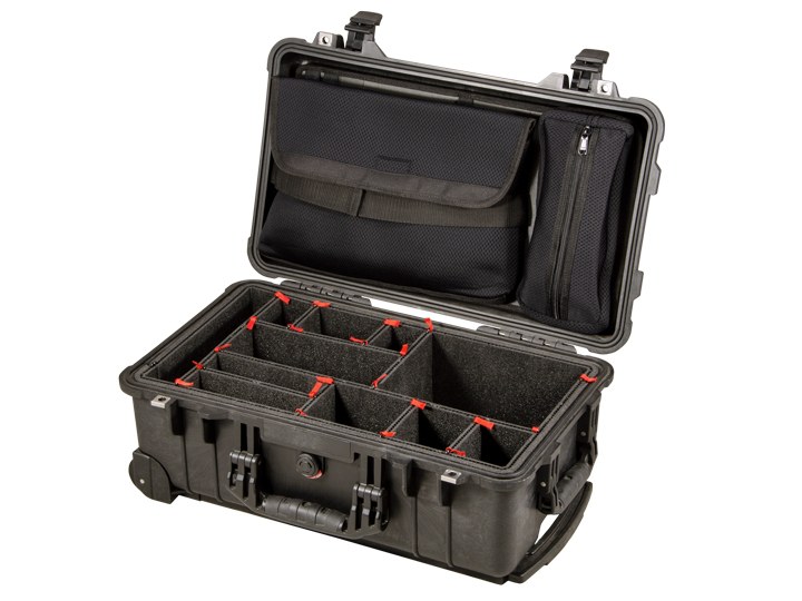 Peli Case 1510 Trekpak schwarz mit Deckel-Laptoptasche