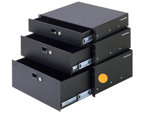 Cassetto rack 19&quot; 4U in acciaio