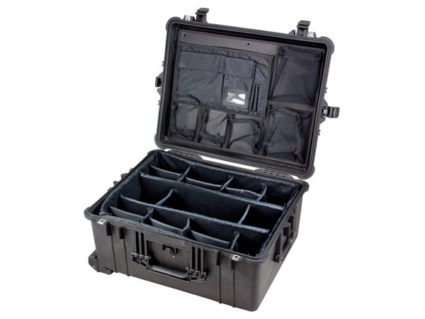 Peli Case 1610 with divider set and photo lid-organizer