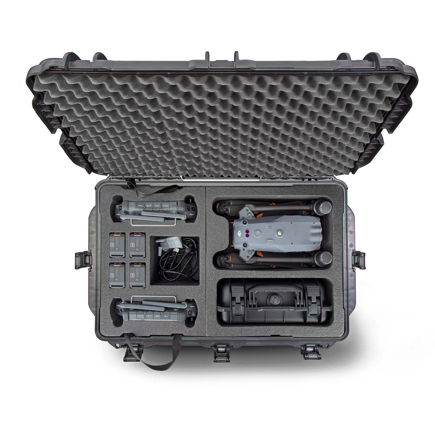 Drone Case with drone and accessories