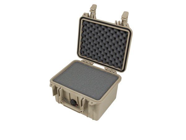 Peli Case 1300 mit Schaumstoff Sand