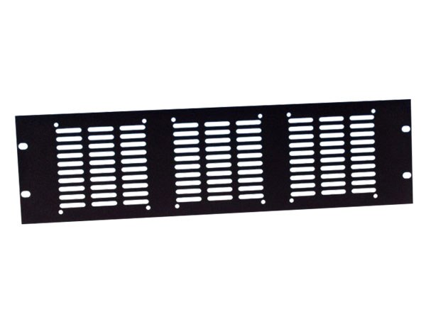 Tapa ciega para rack 19&quot; 3U perforada para 3 ventiladores