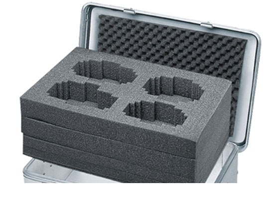 Cubed foam set for Zarges Mobile Box K424 XC 28 l