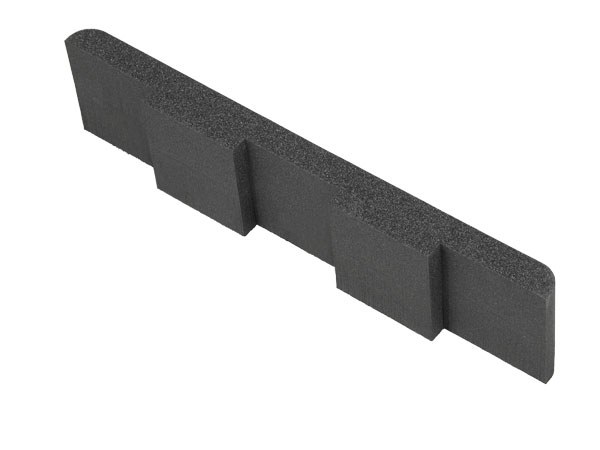 Hard foam end piece right 430 x 40 mm