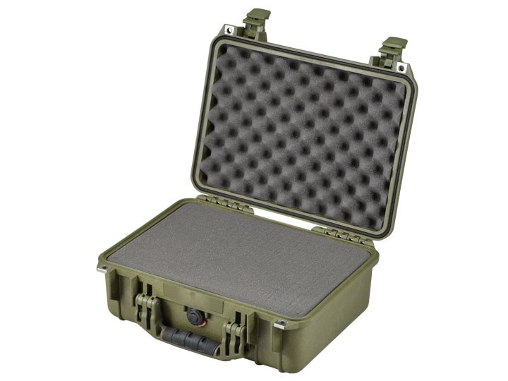 Peli Case 1450 verde oliva con espuma