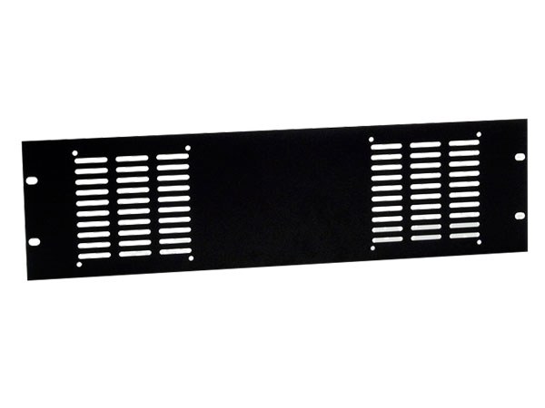 Rack-panel 19&quot; 3U punched for 2 fans