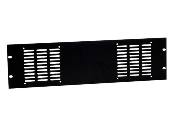 Panneau rack 19&quot; 3U perforé pour 2 ventilateurs