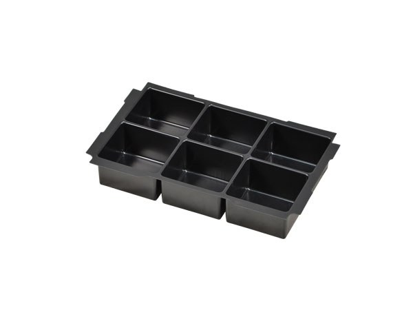 Deep-drawn insert with 6 compartments for Mini-Systainer T-Loc