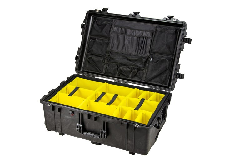 Peli Case 1650 mit Trennwand-Set+Foto-Deckeleinlage