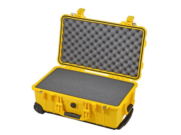 Peli Case 1510 mit Schaumstoff gelb