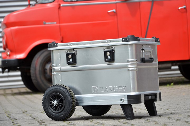 Zarges Mobilbox K424 XC 60l mit Offroad-Set - Umrüstung auf Profil-Luftreifen