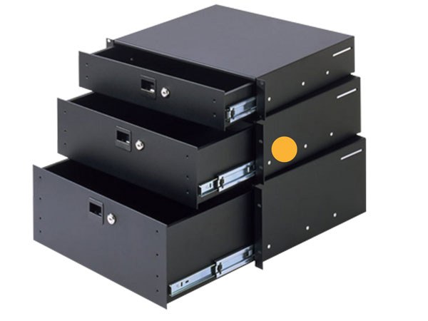 Cassetto Rack 19&quot; 3U alluminio chiudibile